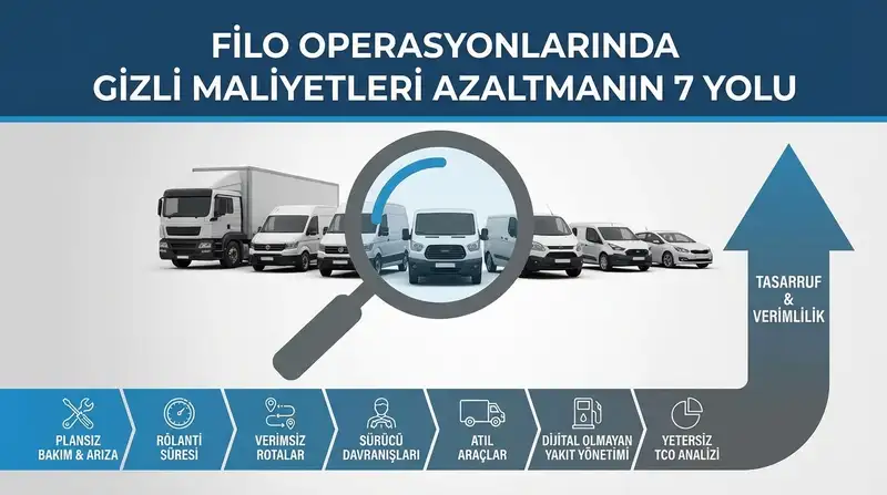 Filo Operasyonlarında Gizli Maliyetleri Düşürmenin 7 Yolu