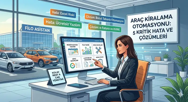 Araç Kiralama Otomasyonu: Rent a Car Takip Programı Seçerken Yapılan 5 Kritik Hata
